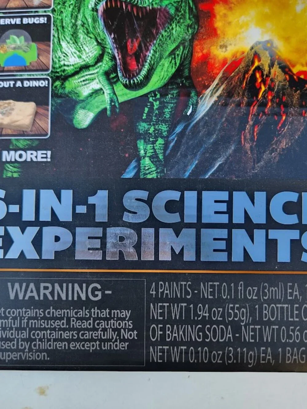 NEW Unbelievable Science 6 in 1 Experiments Set Kit Volcano Crystals Rocket For